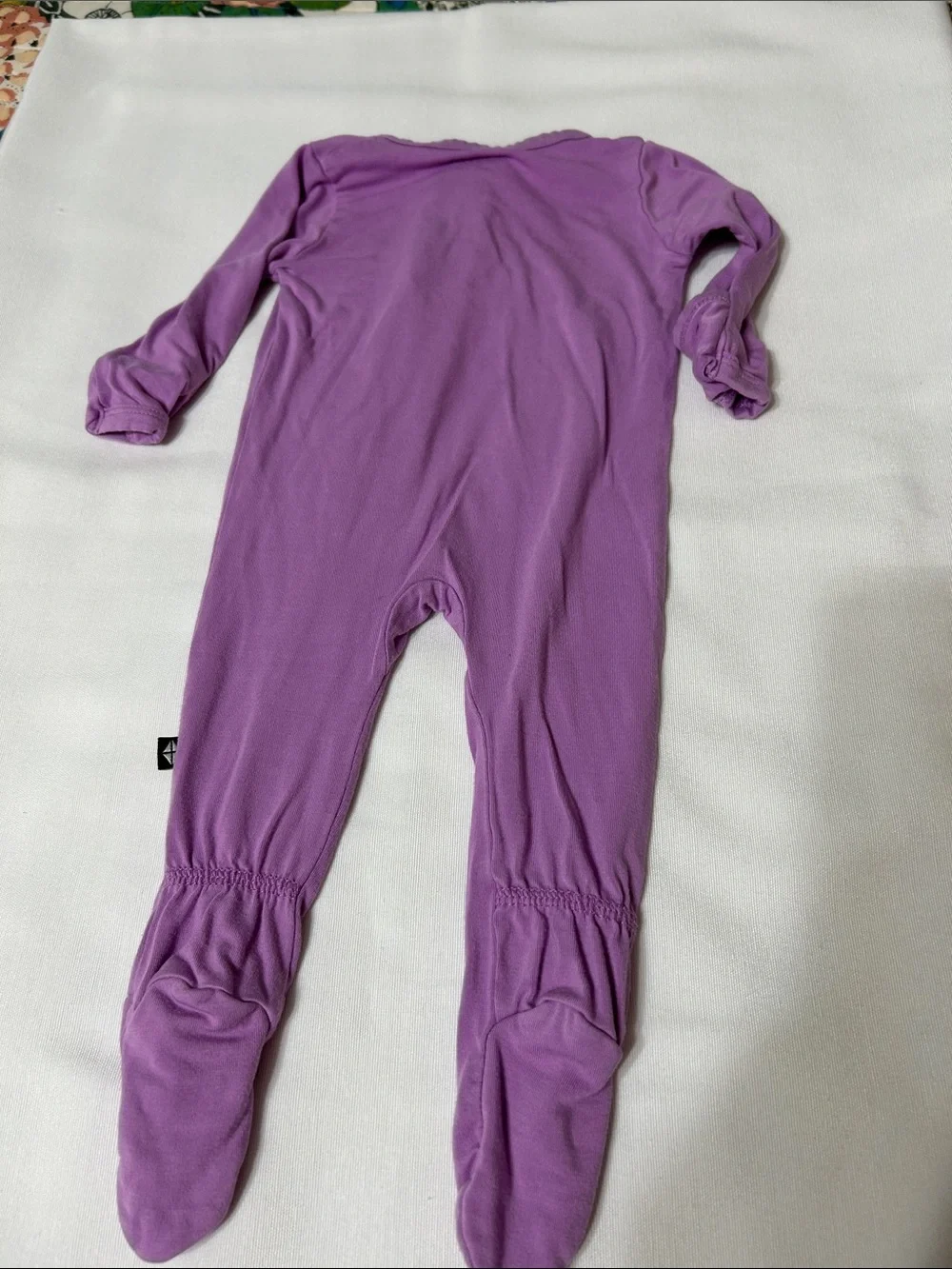Kyte BABY zip footed sleeper, 0-3 mo color is Poi